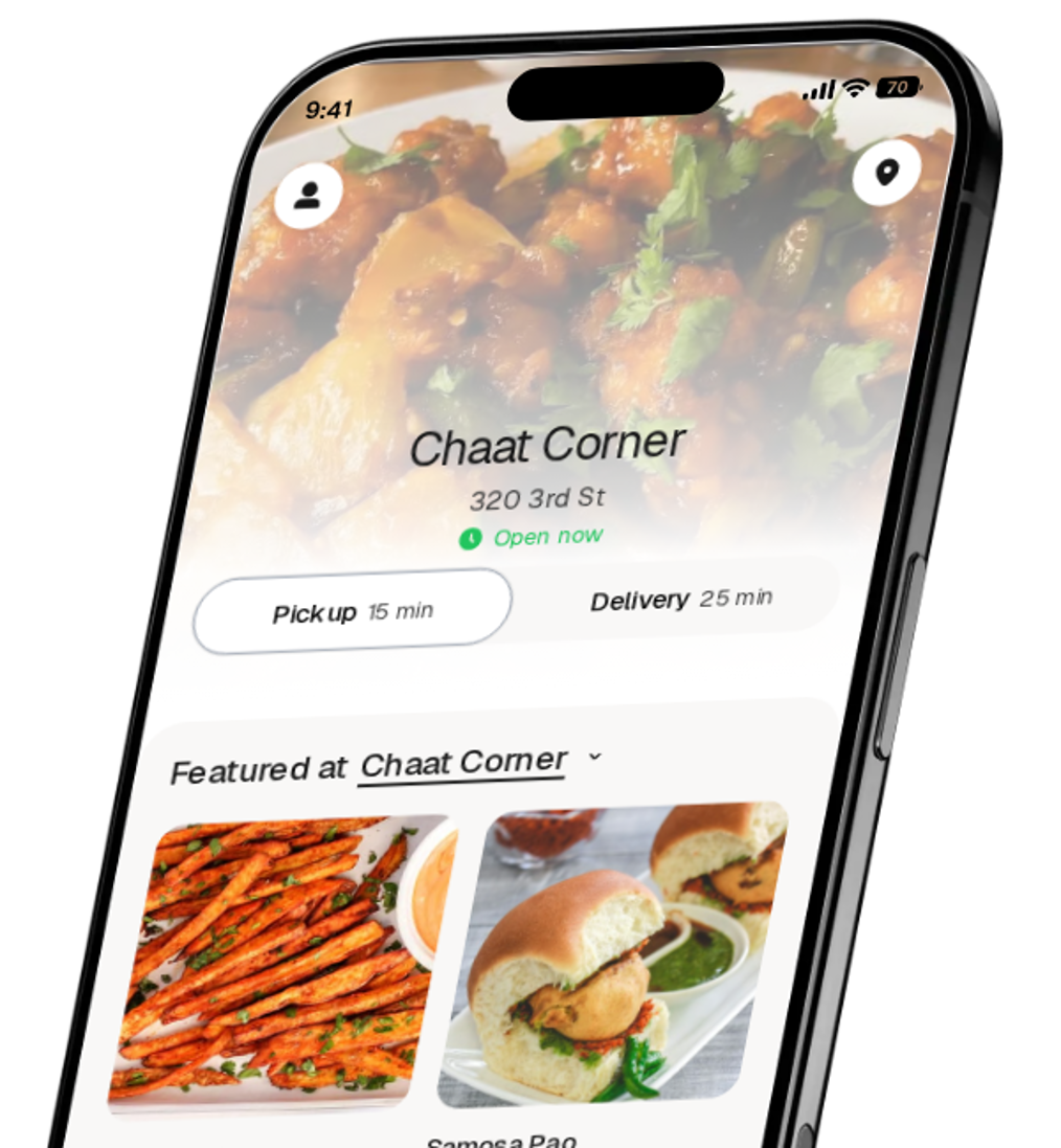 Chaat Corner app preview
