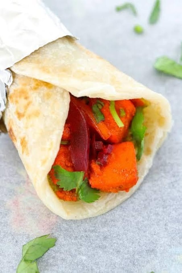 Lunch Veggie Wrap.