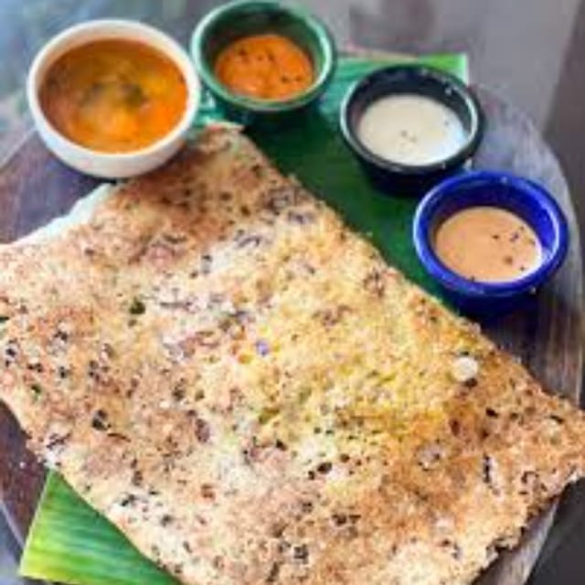 Onion Rava Masala Dosa.