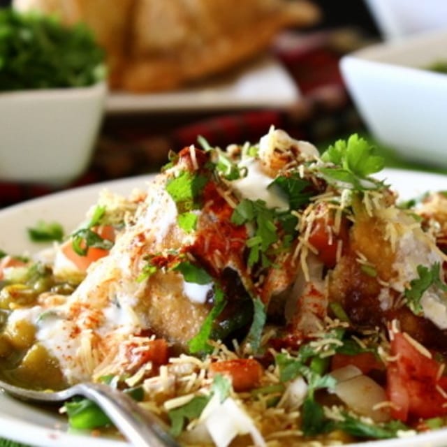 Samosa Chaat.